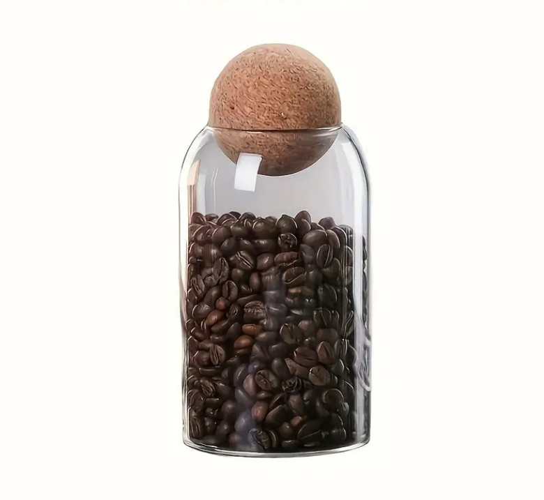Borcan cu capac bila din pluta 9x15cm (800ml)