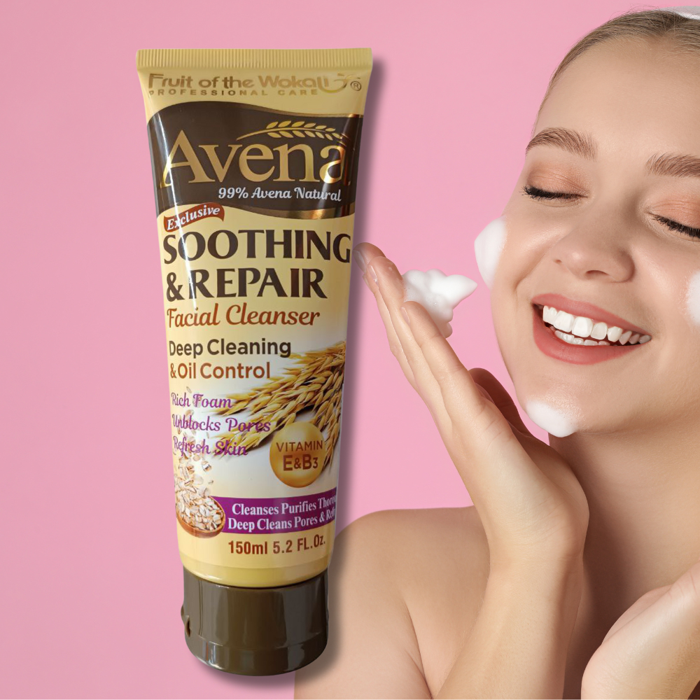 Spuma de curatare pentru fata Avena 150 ml  / Wokali