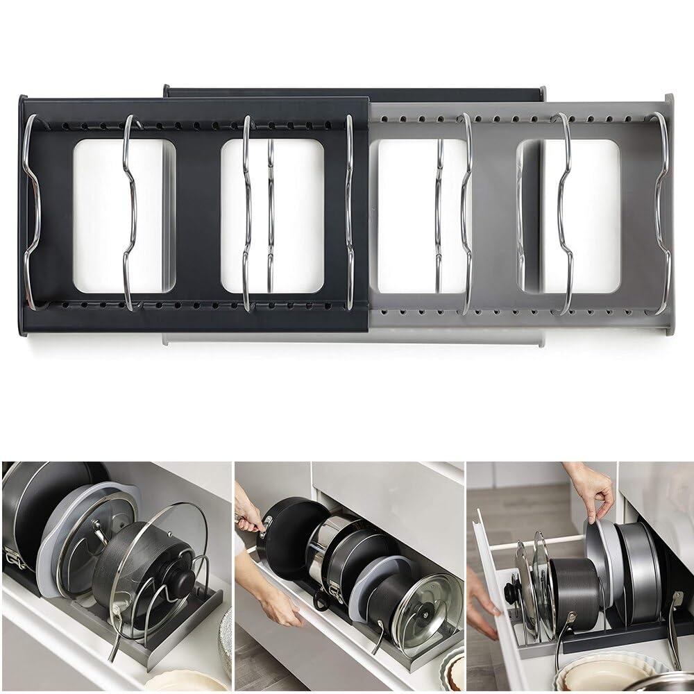 Suport extensibil pentru vase de bucatarie