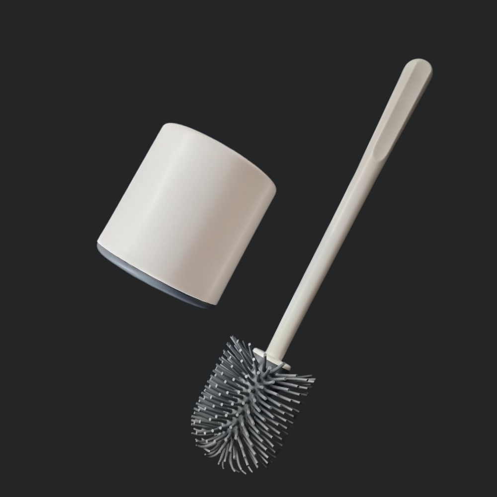 Perie WC din silicon cu suport rotund DecoBella (81614)