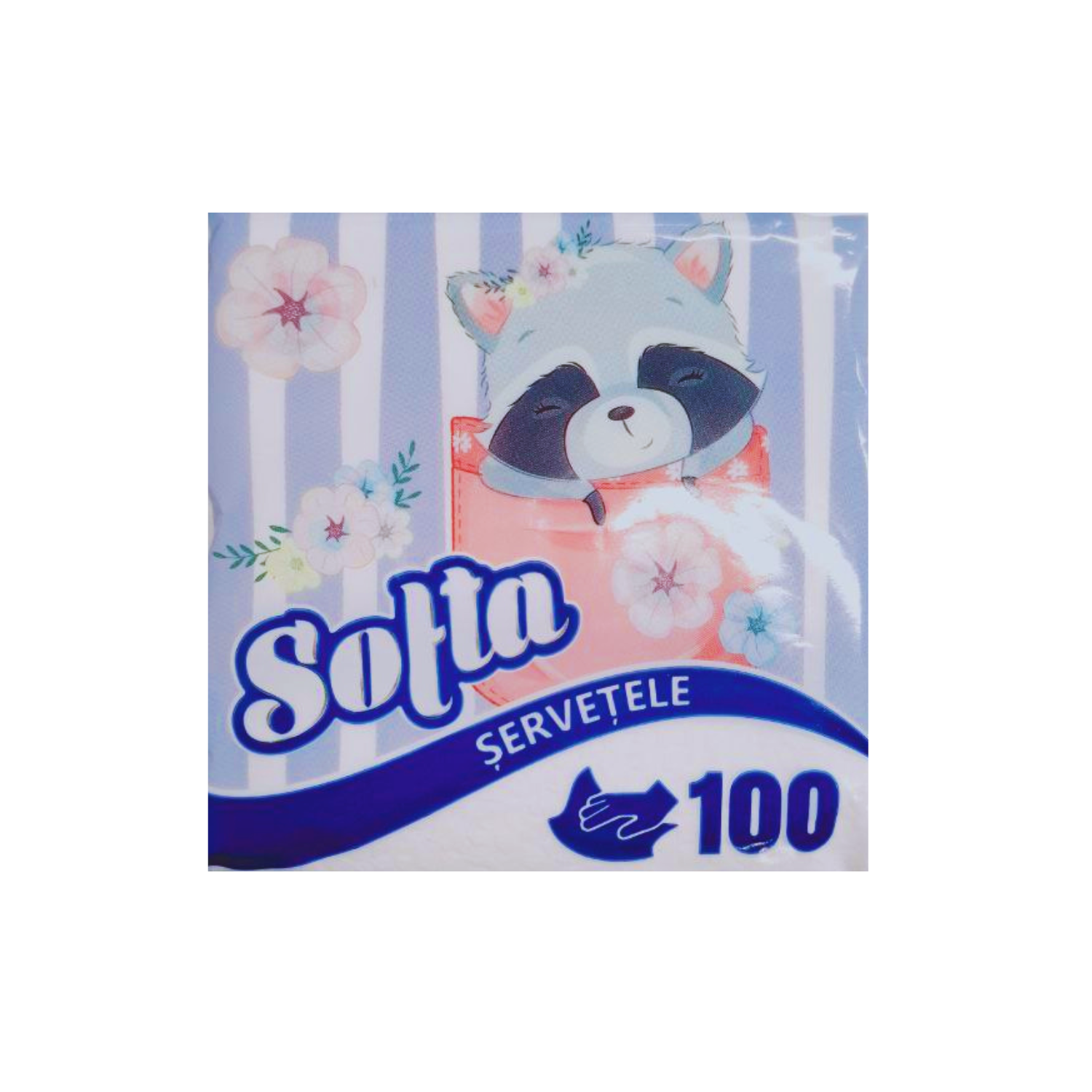 Servetele albe Milta 100 buc