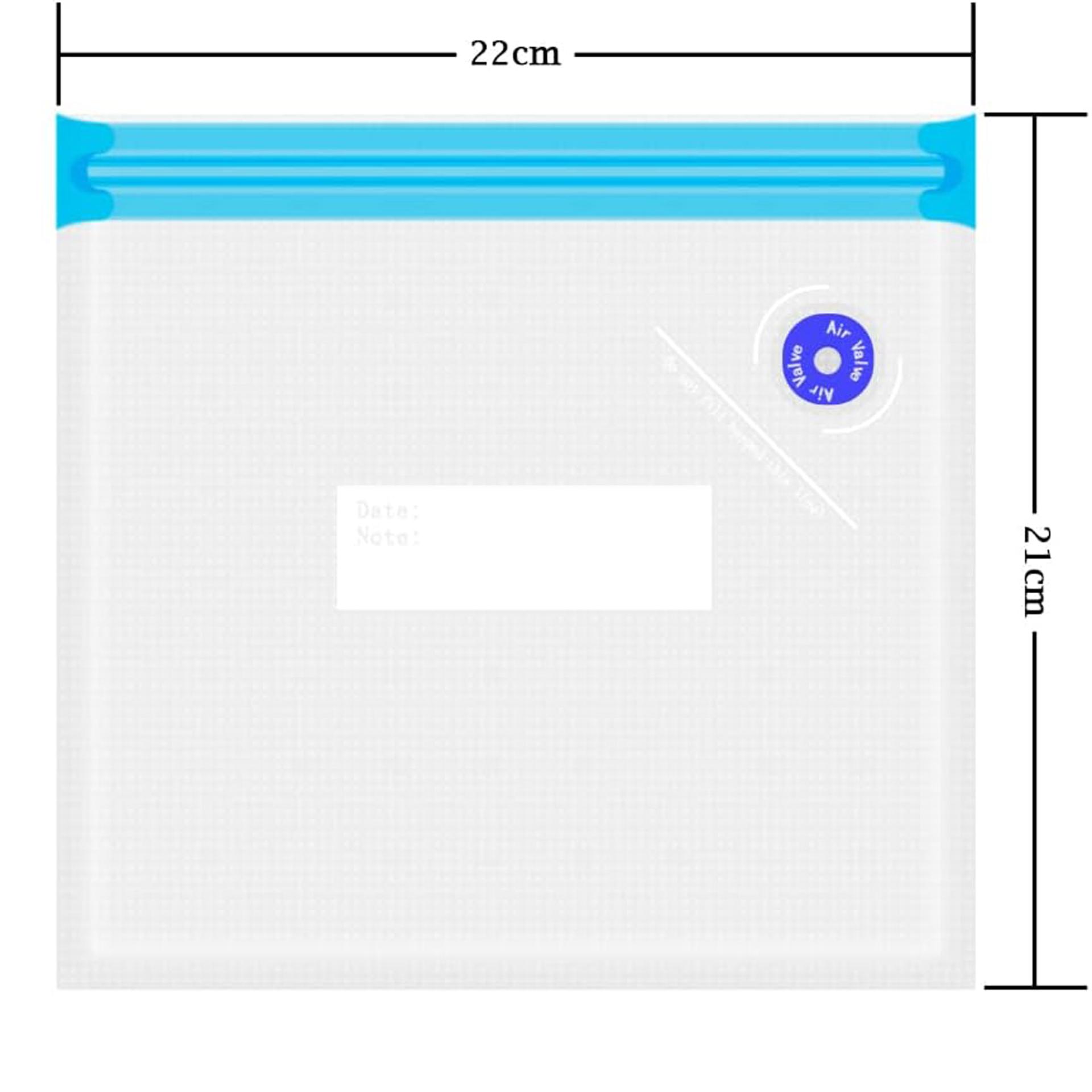Punga pentru aparat de vidat cu sistem de inchidere zip, 1buc