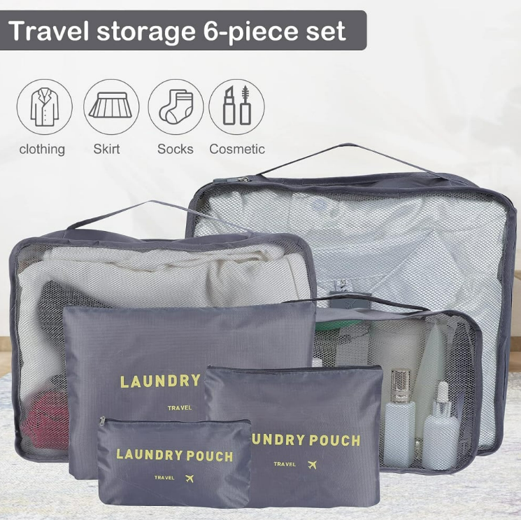 Organizator de bagaje Travel 6buc