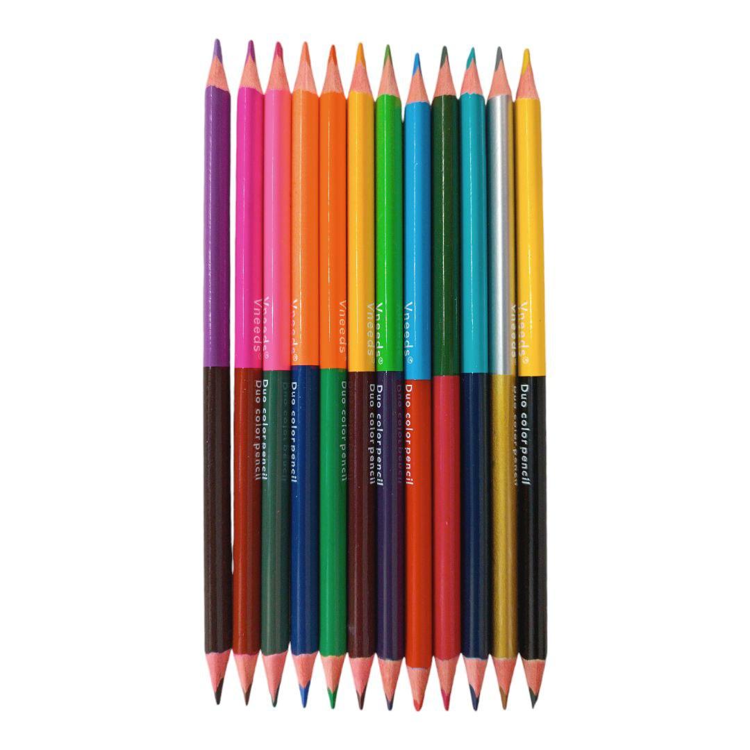 Set creioane colorate duble 12buc Vneeds Colorox