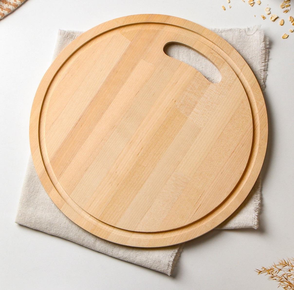 Tabla p/u tocat din bambus rotunda  29*1.3 cm