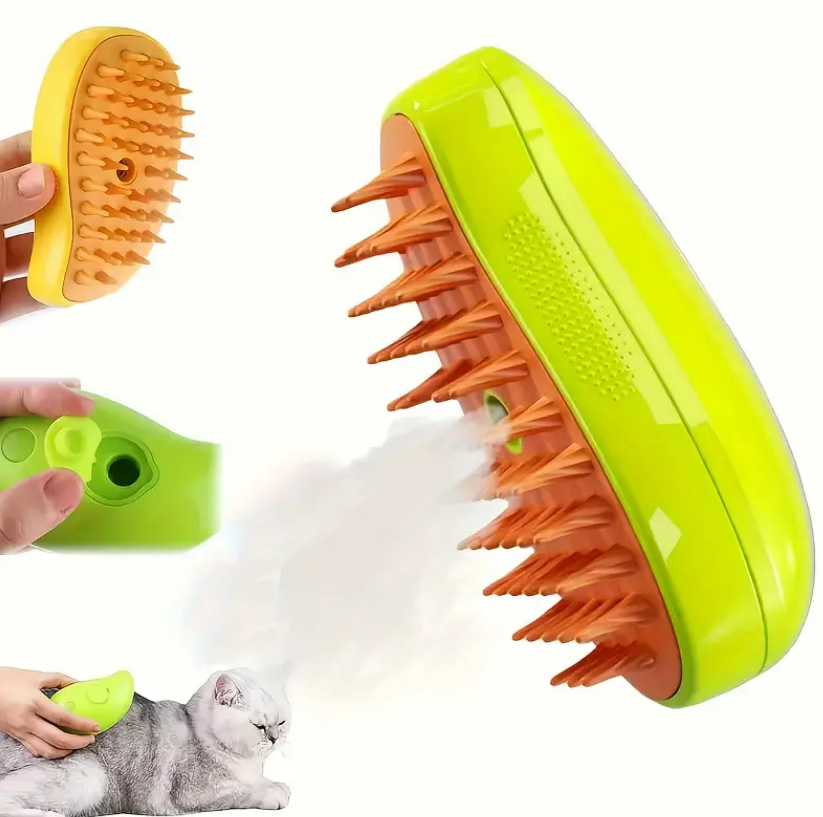Perie pentru pieptanat animale cu umidificator