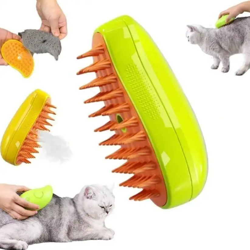 Perie pentru pieptanat animale cu umidificator