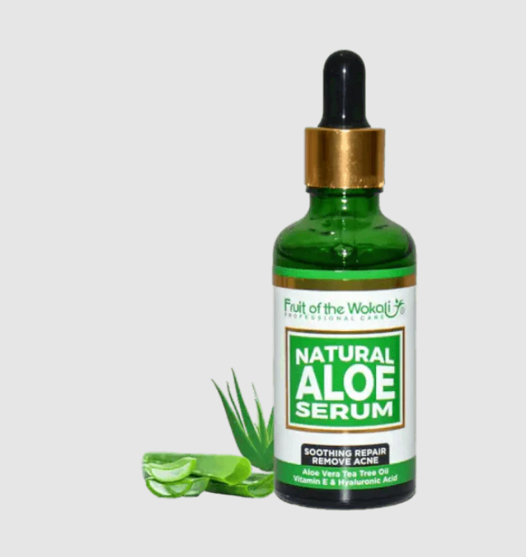 Ser pentru fata cu aloe vera Wokali 2x50 ml