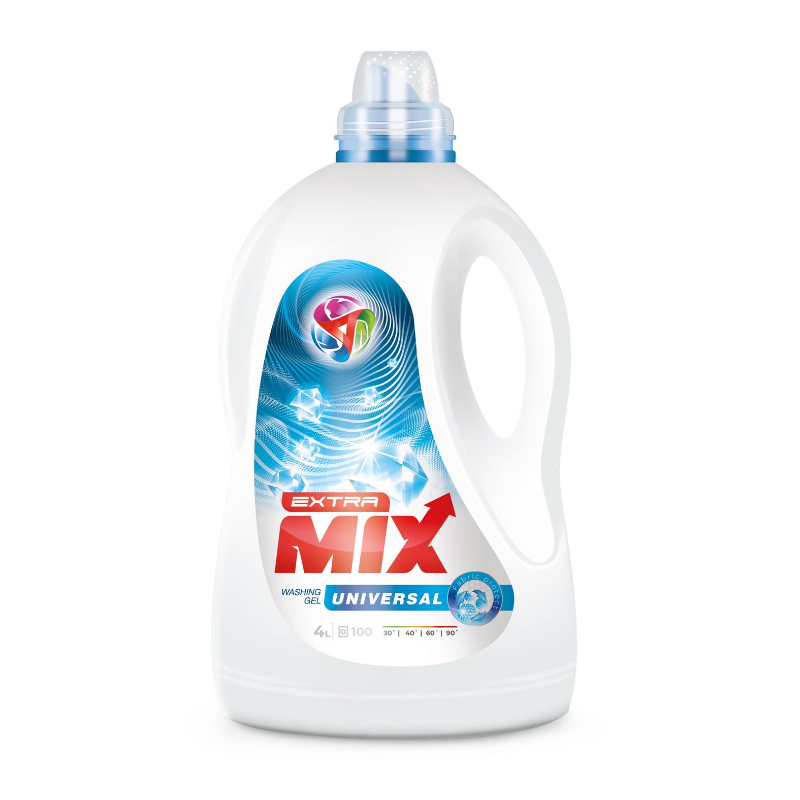 Extra Mix Universal 4 L / detergent lichid rufe colorate