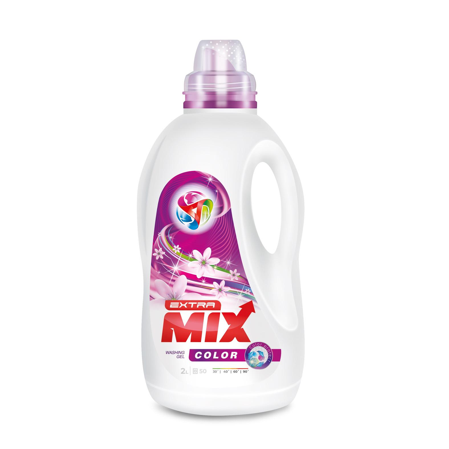 Extra Mix Color 2 L / detergent lichid rufe albe si colorate