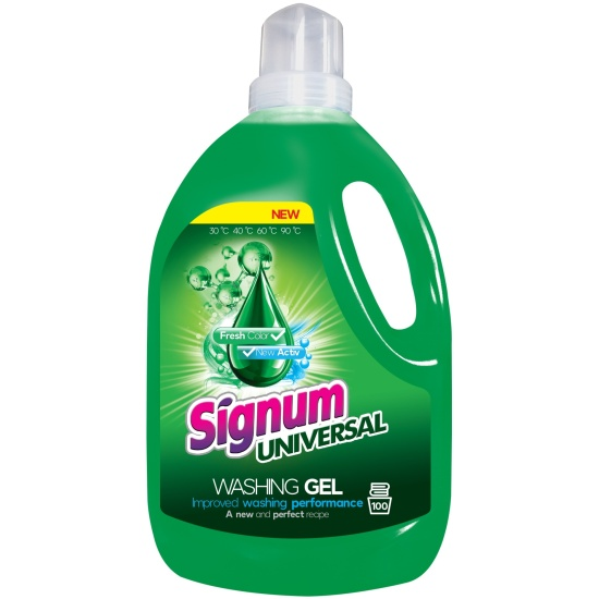 Detergent lichid Signum Universal (rufe albe si colorate) 3 Lit