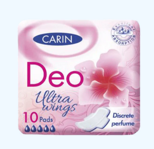Absorbante igienice Carin Ultra DEO Wings 10 buc