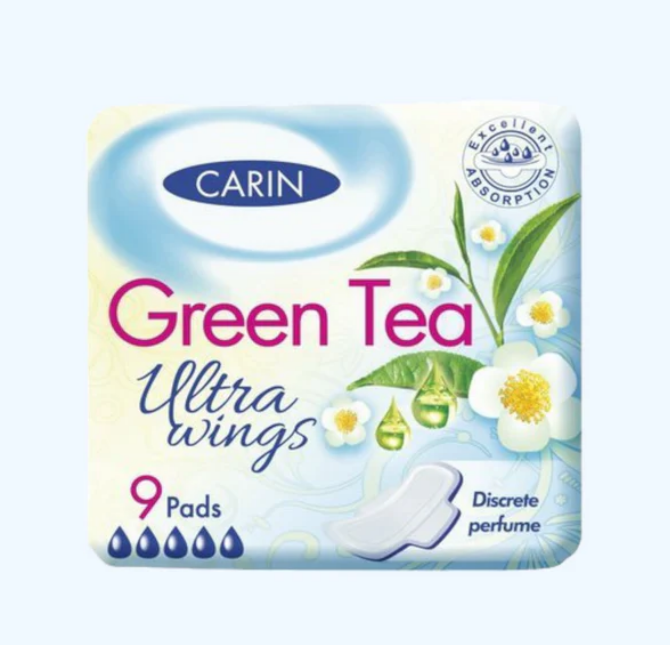 Absorbante igienice Carin Ultra Green Tea 9 buc