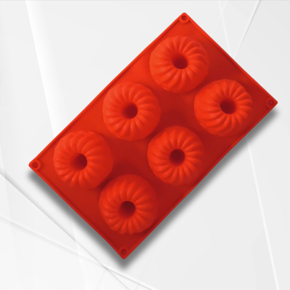 Forma de copt 6 briose, silicon  (203-1)