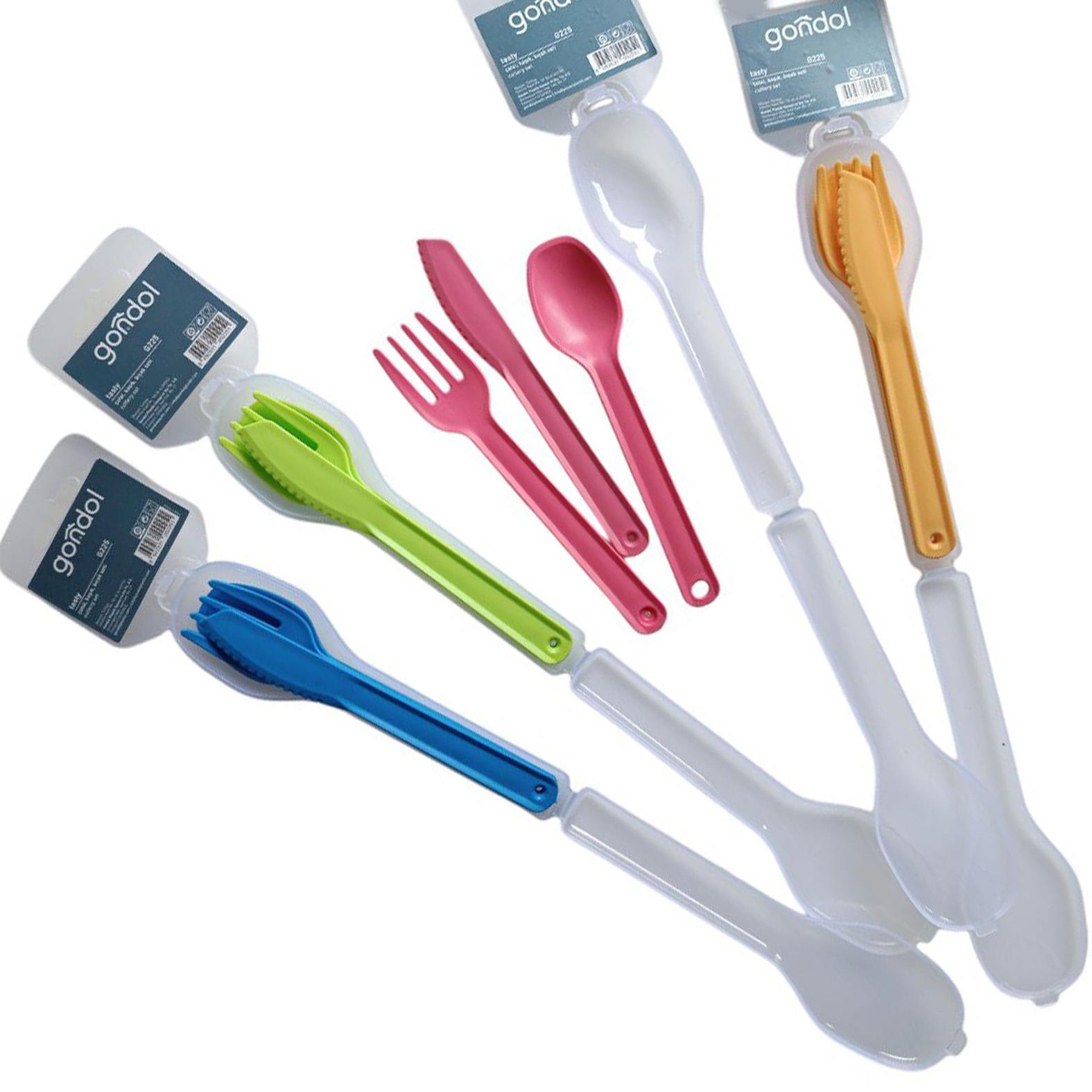 Set tacımuri 3 buc cu husa Gondol Plastik