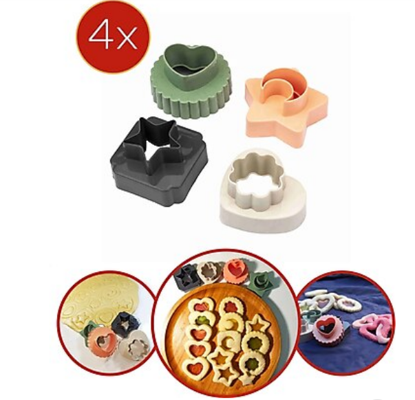 Forme pentru biscuti duble 4buc SunPlast