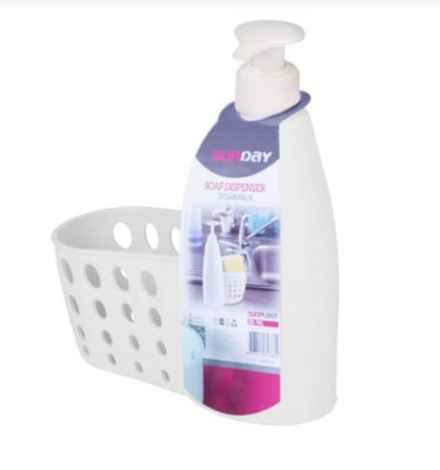Dozator sapun cu husa burete 400ml SunPlast