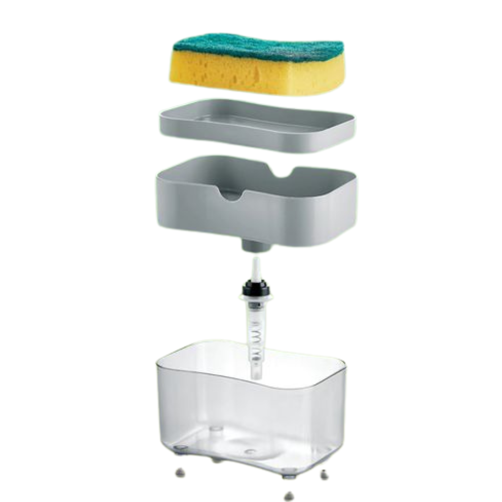 Dozator cu burete pentru detergent vase SunPlast