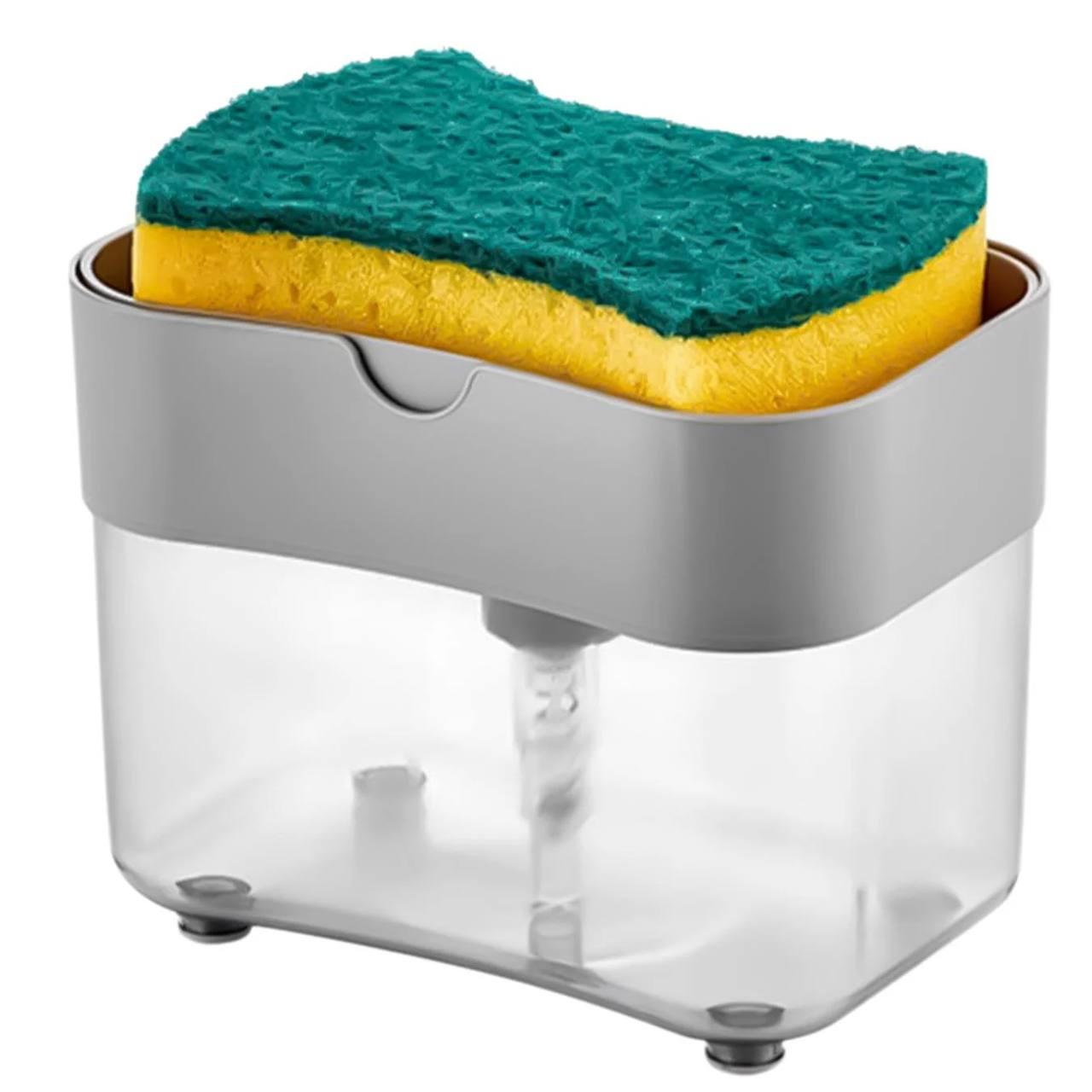 Dozator cu burete pentru detergent vase SunPlast