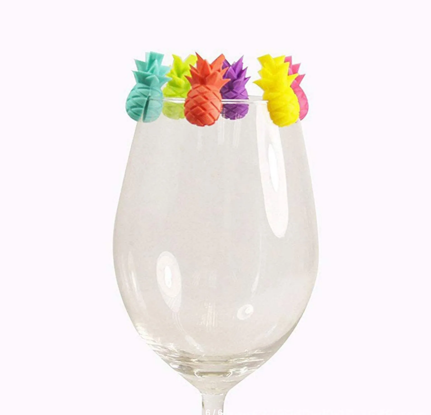 Indicatori personalizati pentru pahare 6 buc Ananas
