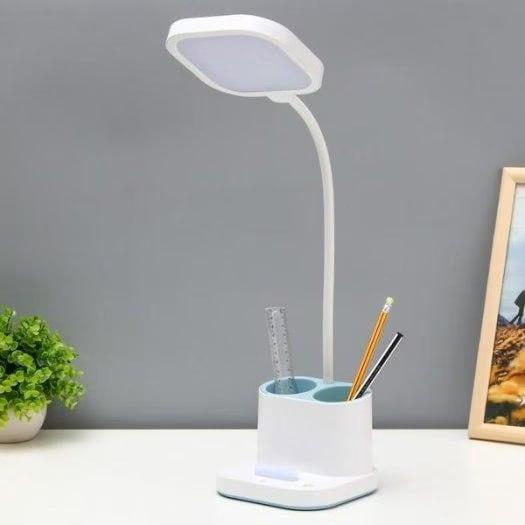 Lampa acumulator LED cu organizator pixuri si suport telefon