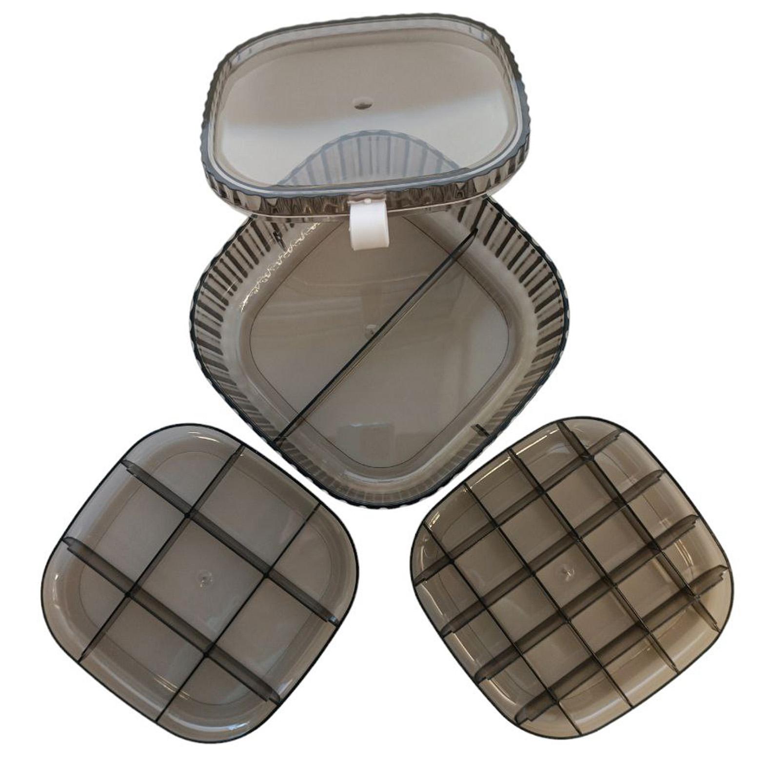 Organizator pentru bijuterii acril / 3 nivele