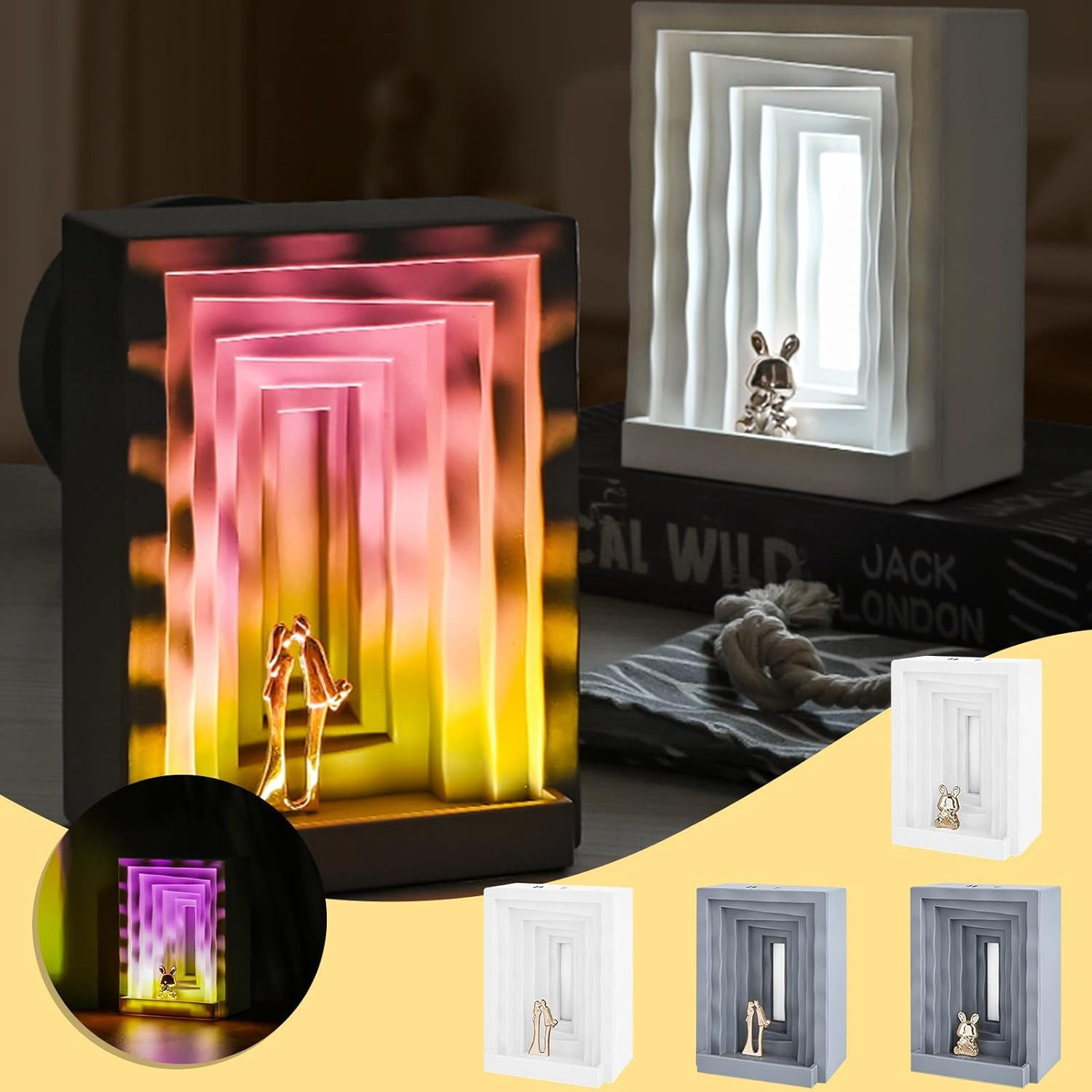 Lampa cu iluminare colorata Mire si Mireasa