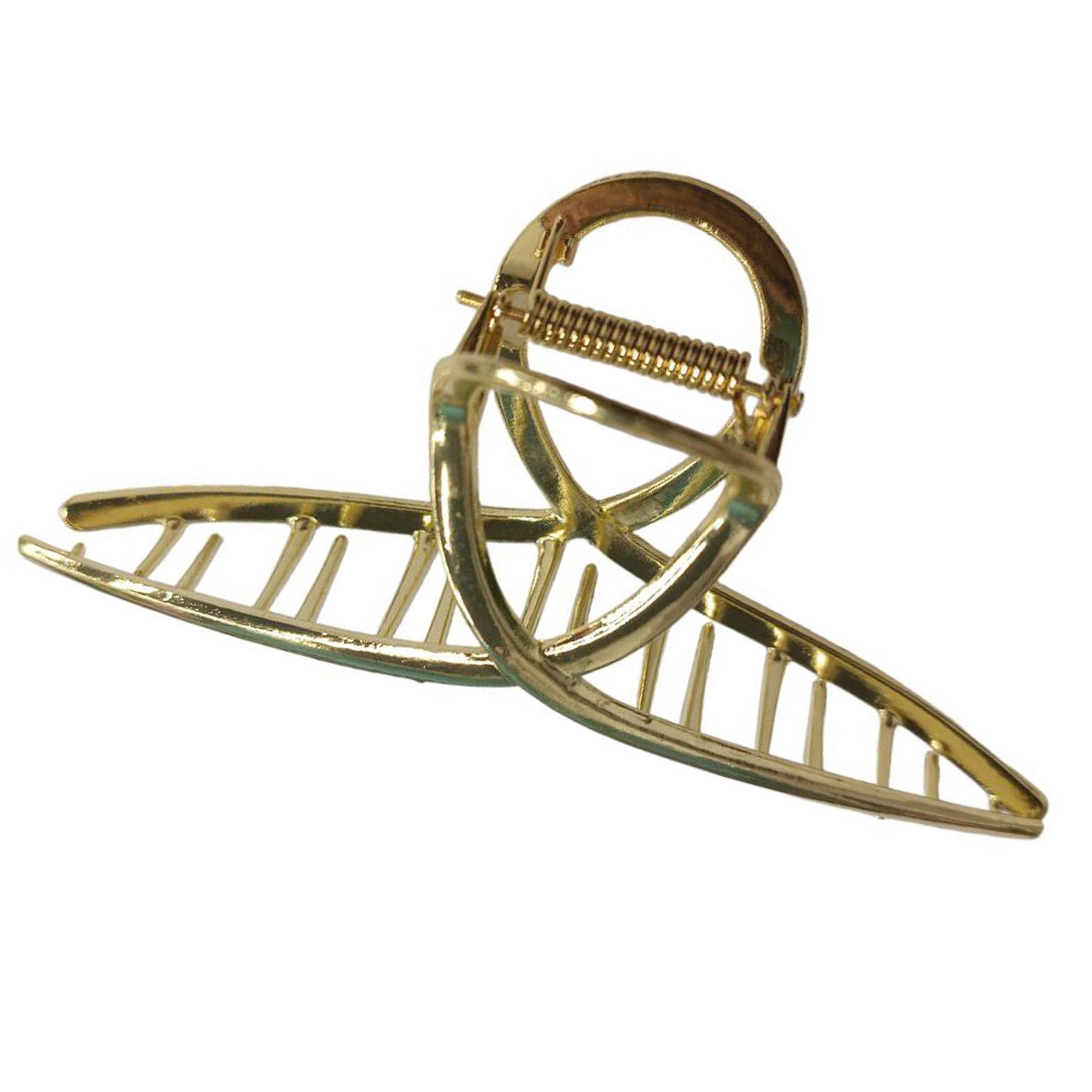 Agrafa de par metal auriu 13,5cm