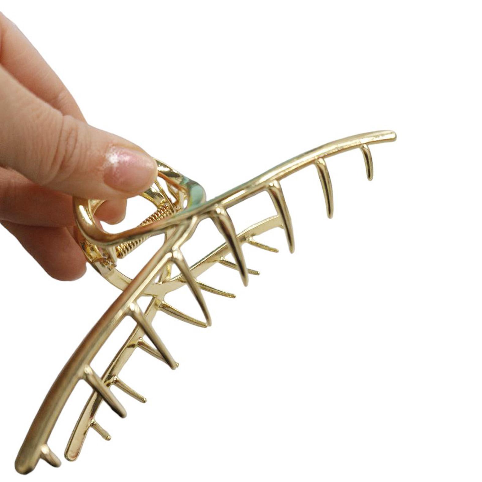 Agrafa de par metal auriu 13,5cm