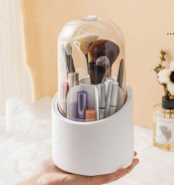 Organizator rotativ pentru accesorii cosmetice