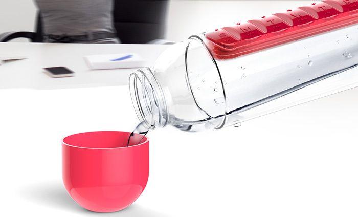 Sticla apa cu organizator pastile Pill &Vitamin