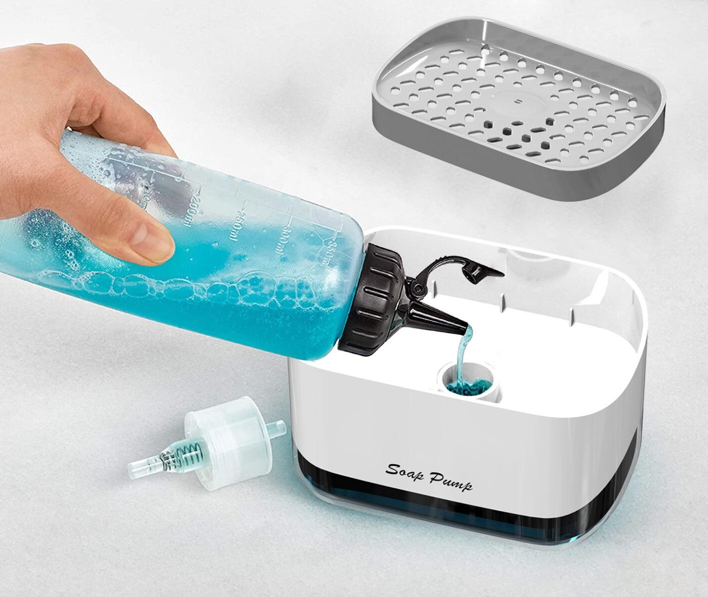 Dozator cu burete pentru detergent vase Soap Pump