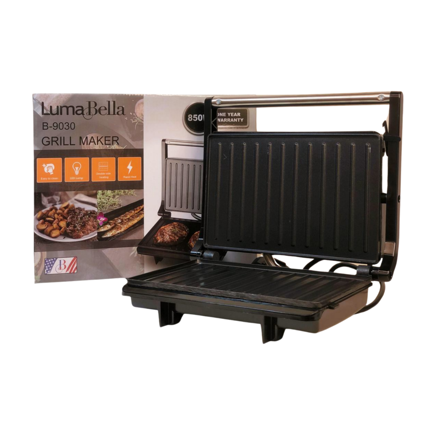 Гриль электрический 850W LumaBella B-9030