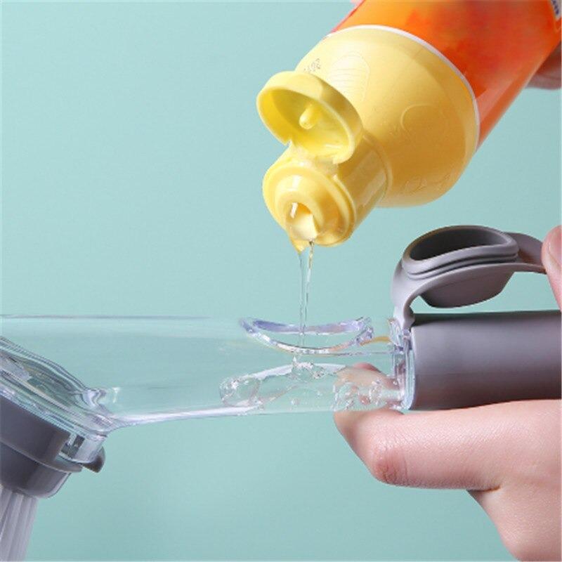 Perie cu dozator pentru solutie vase 2in1 (perie/burete)