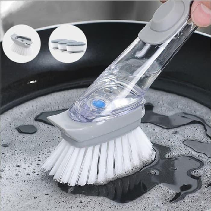 Perie cu dozator pentru solutie vase 2in1 (perie/burete)