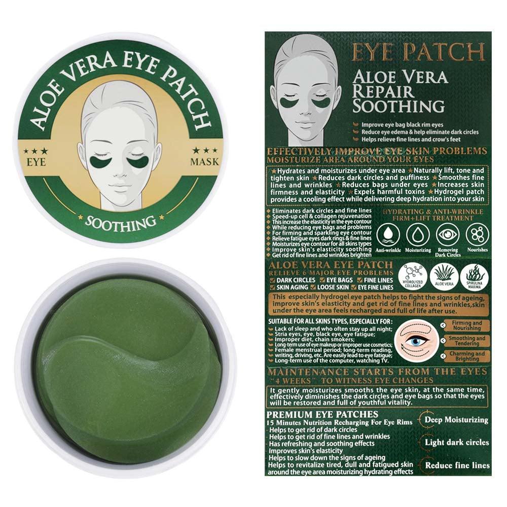 Plasturi hidrogel pentru ochi cu aloe, 60buc Wokali Eye Patch