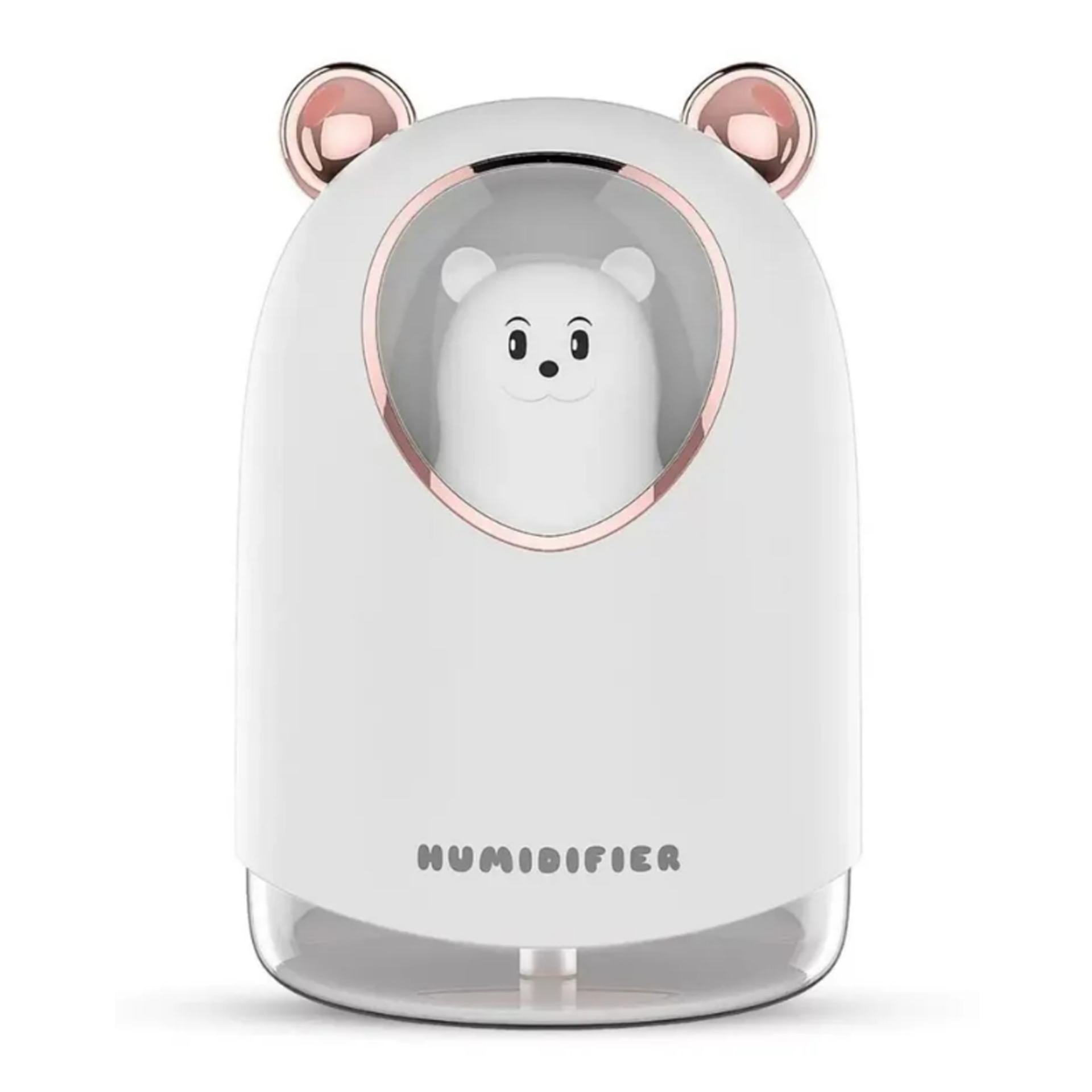 Umidificator de aer cu iluminare Ursulet, USB, 300 ml