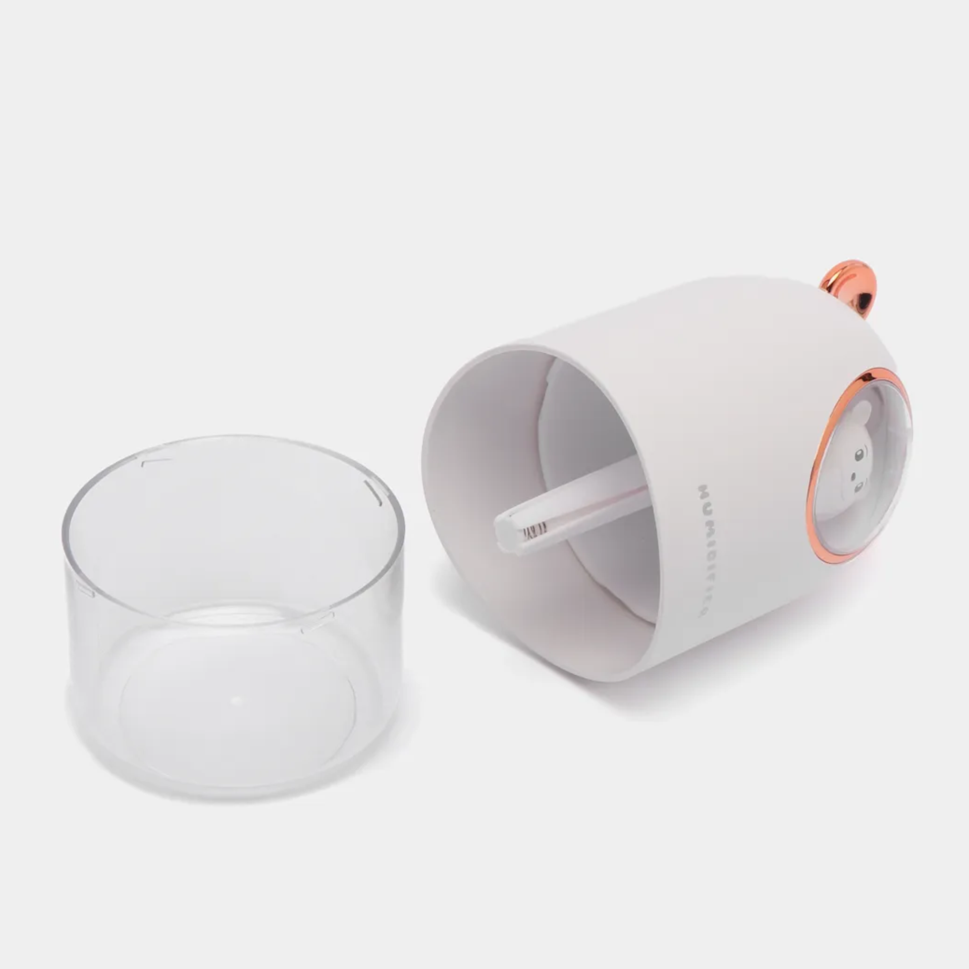 Umidificator de aer cu iluminare Ursulet, USB, 300 ml