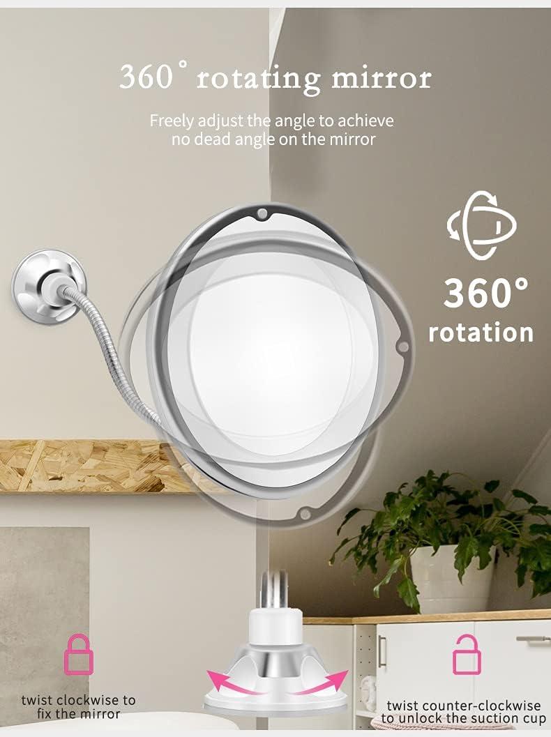 Oglinda Led cu marire X10, fixare ventuza de fixare