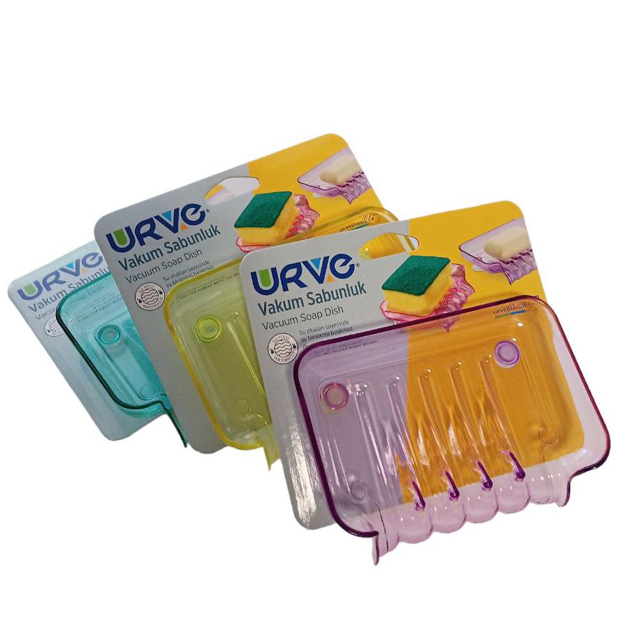 Suport cu ventuze  pentru bureti si sapun URVE