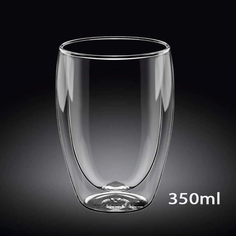 Pahar sticla pereti dubli 350ml