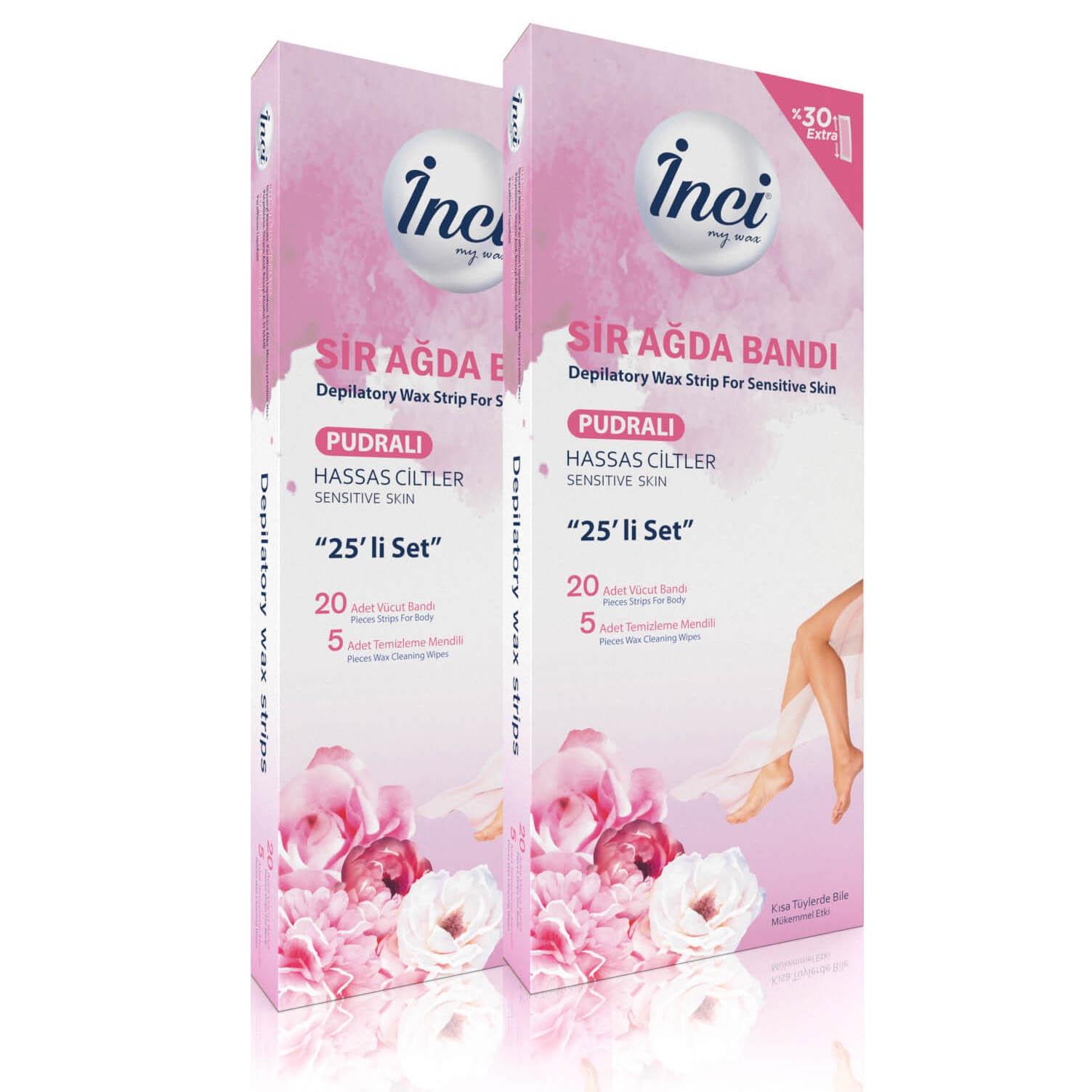 Benzi pentru epilare corp INCI 20buc POWDERED