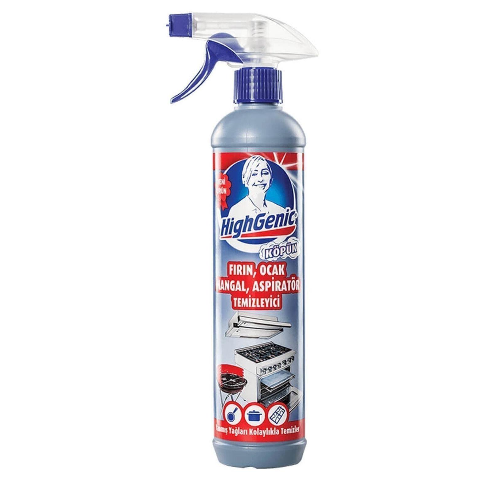 Solutie curatare grill Oven, Hob, Grill Cleaner HighGenic 500ml (Firin, Ocak, Mangal)