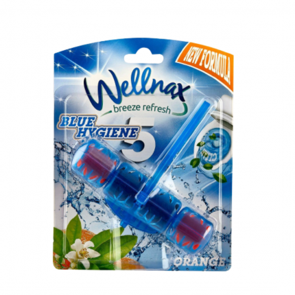 Odorizant-bloc Wellnax, WC, Blue Hygiene 5, Orange, 50 gr