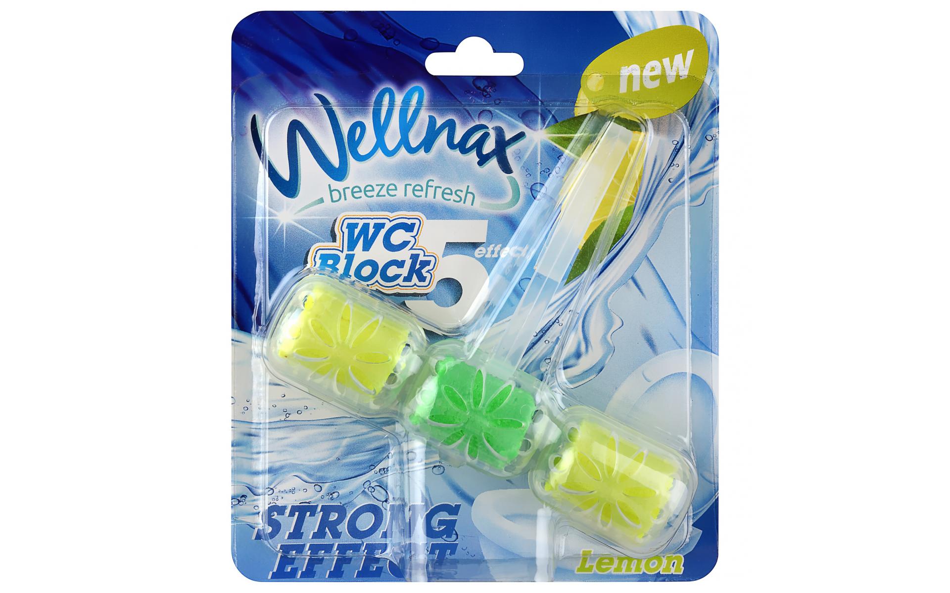 Sapun pentru vasul de toaleta Wellnax  effect 5 Lemon 57gr