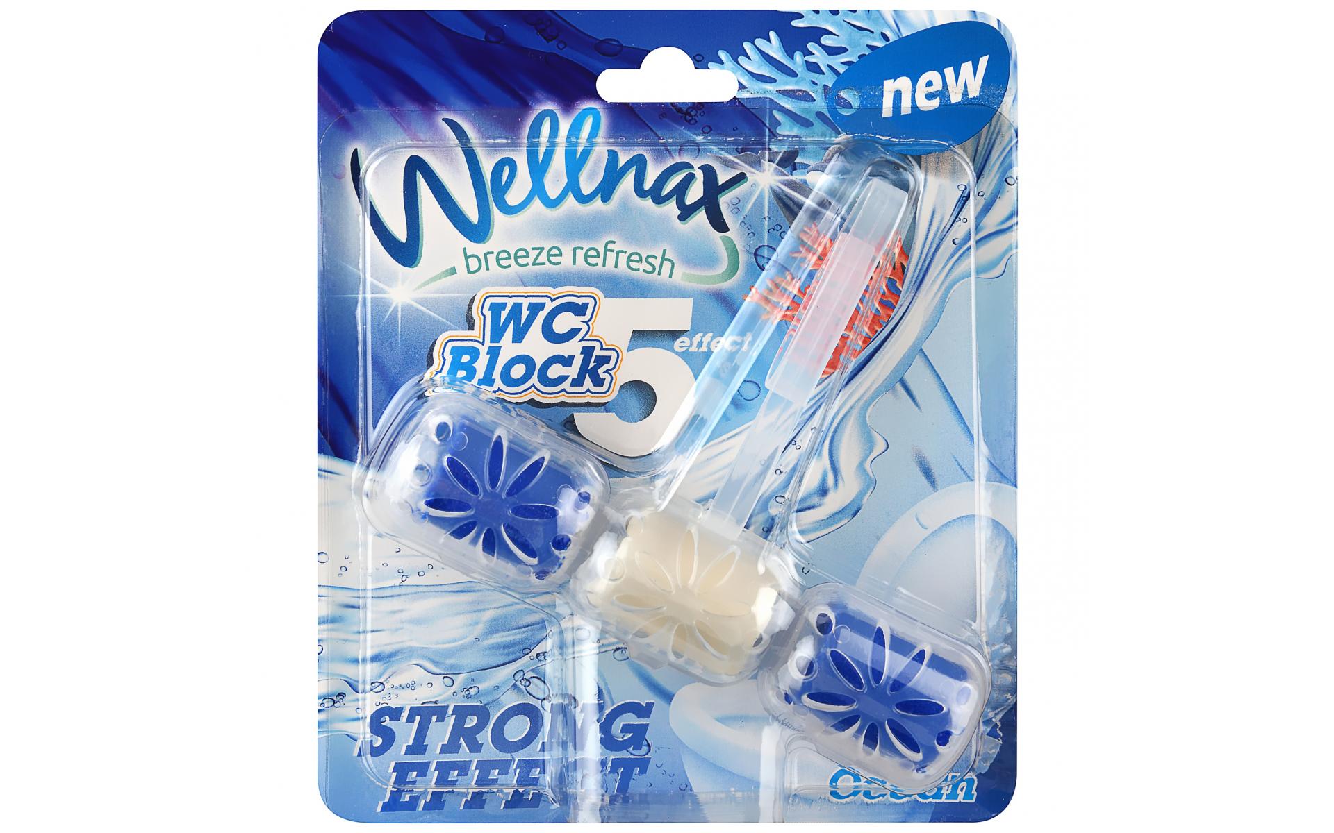 Sapun pentru vasul de toaleta Wellnax effect 5 Ocean 57gr