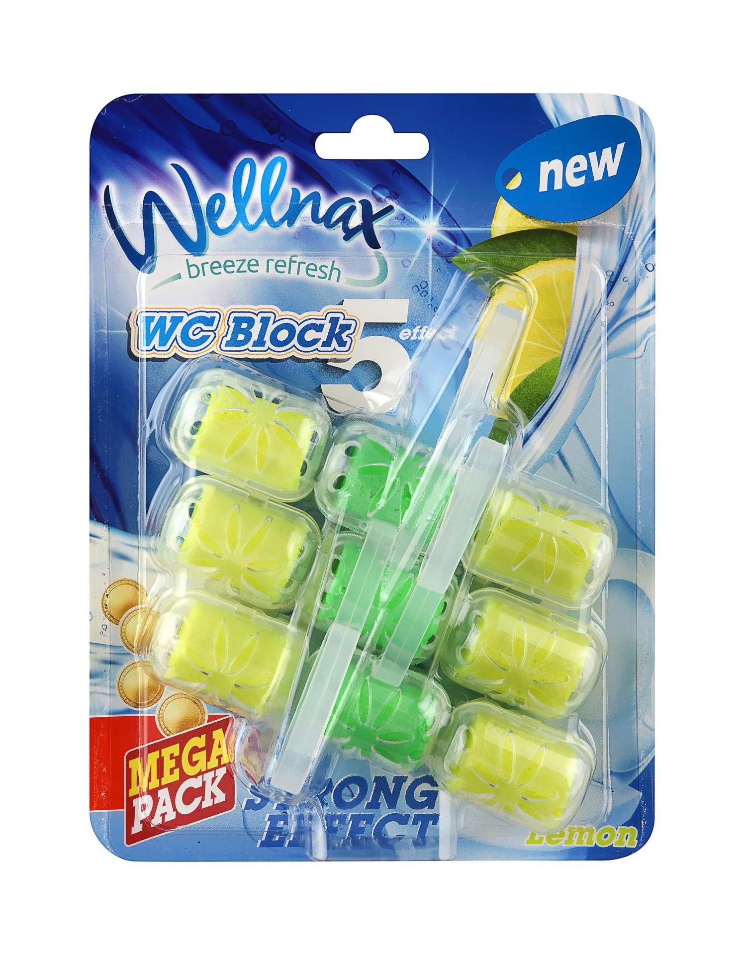Sapun pentru vasul de toaleta Wellnax  (Lemon) 3x57 g