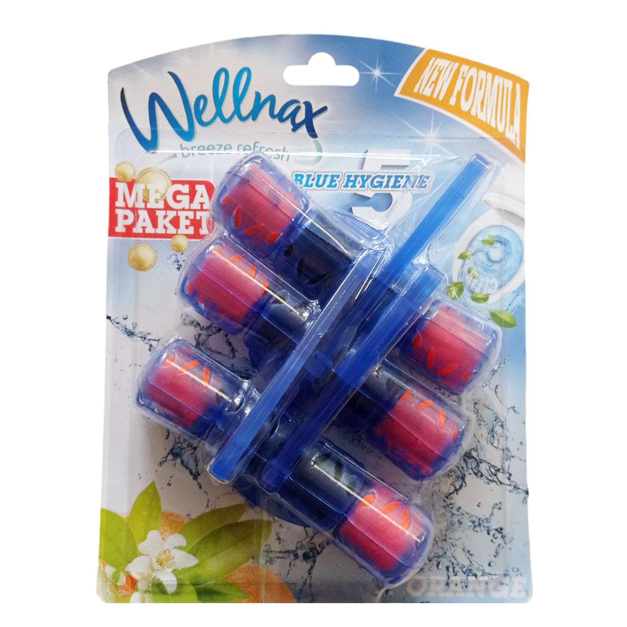 Sapun pentru vasul de toaleta Blue Water 3 mega Orange 3x50g  Wellnax