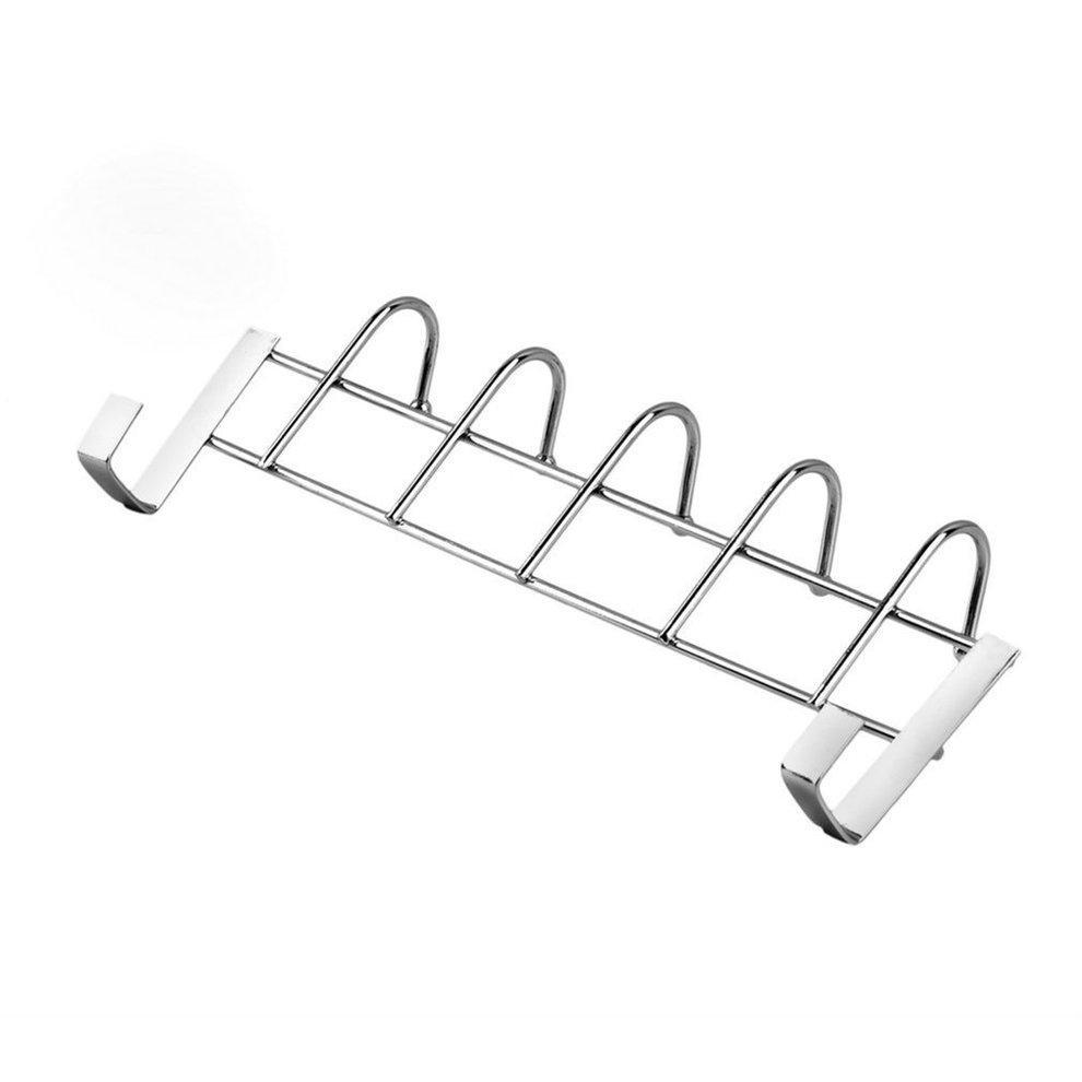 Cuier cu agatare din inox, 5 cirlige