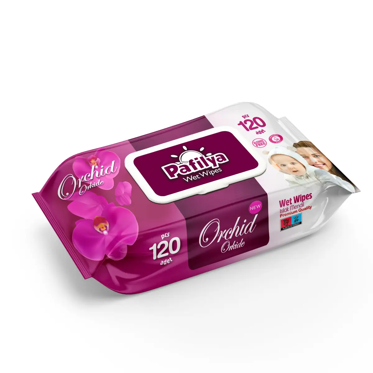 Servetele umede Pafilya Orchide 120buc